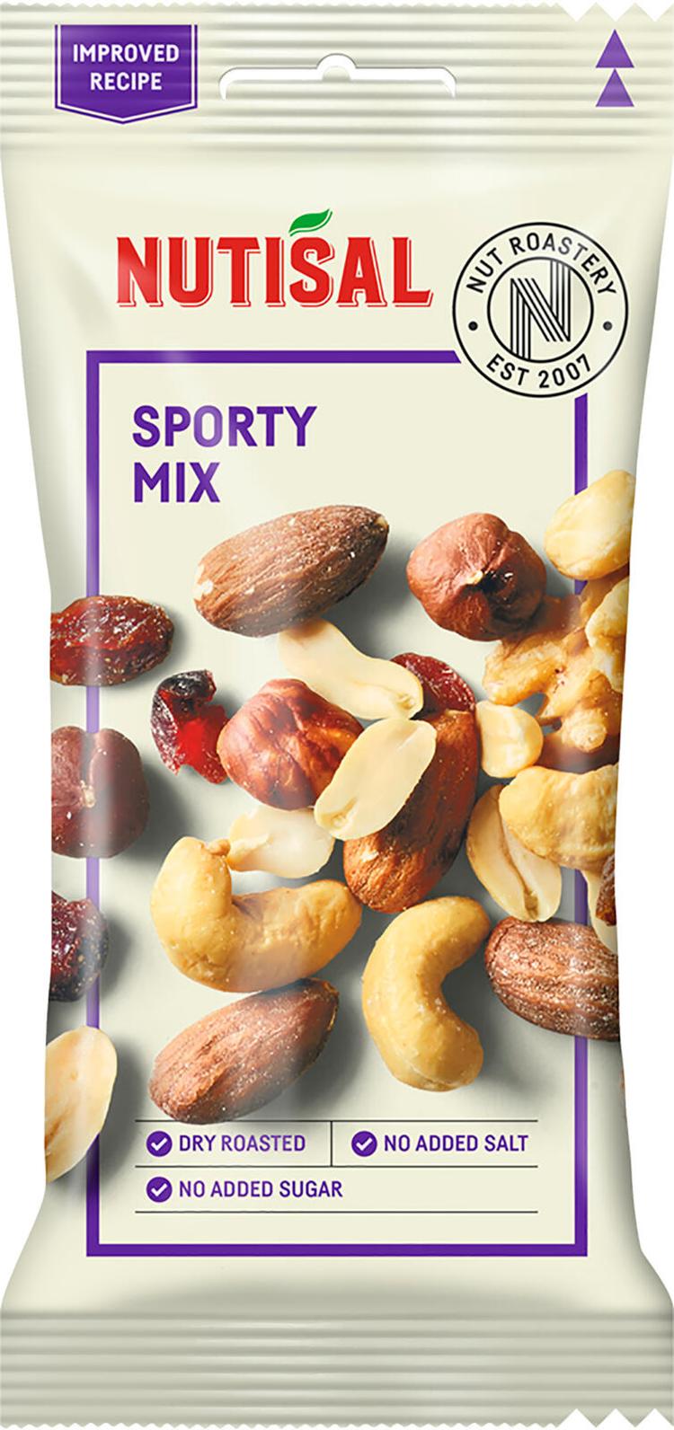 Nutisal Sporty Mix pähkinäsekoitus 60g