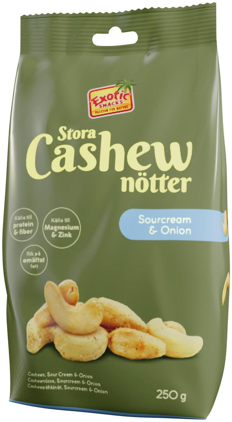 Exotic Snacks Cashew S/O kermaviili & sipuli 250g