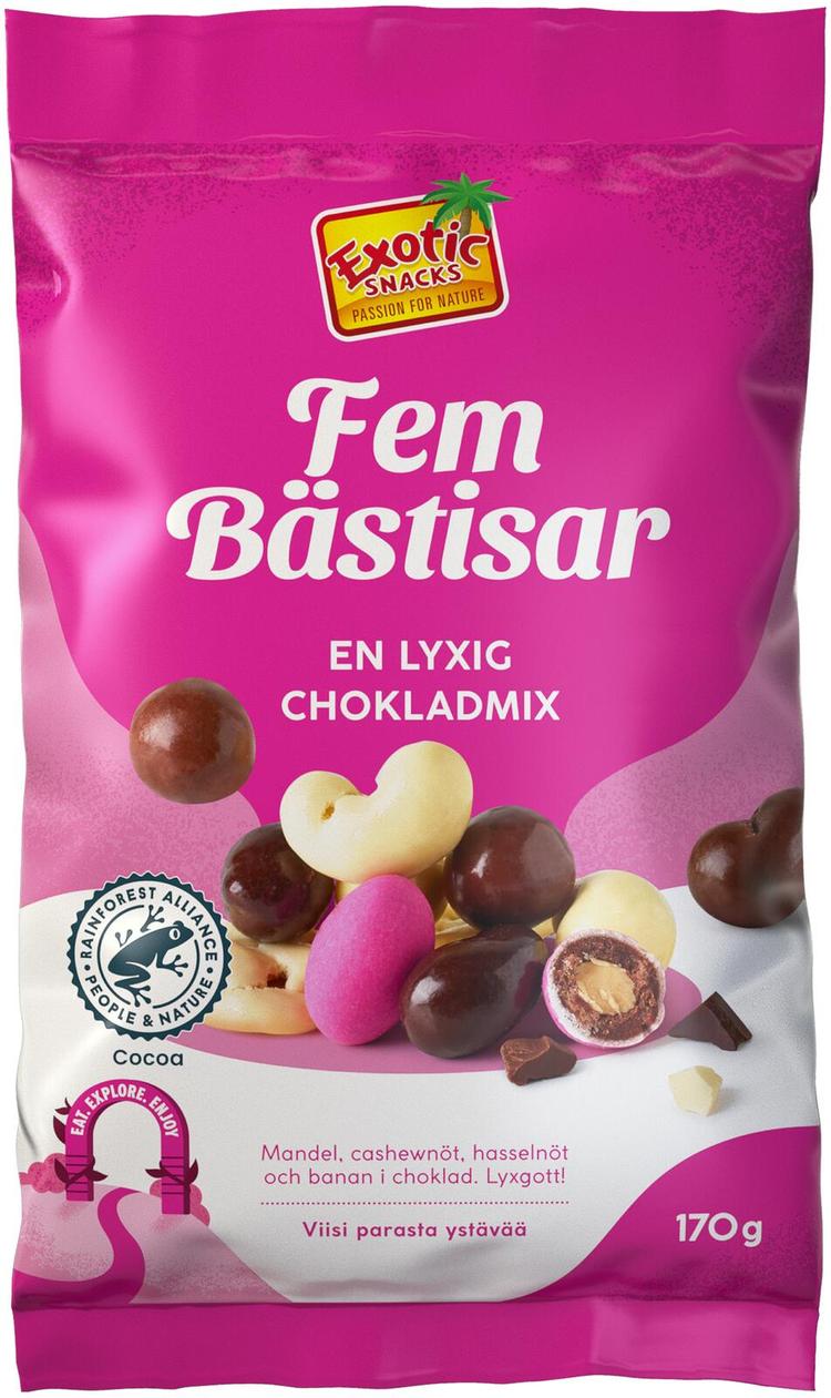 Exotic Snacks Viisi parasta ystävää 170g