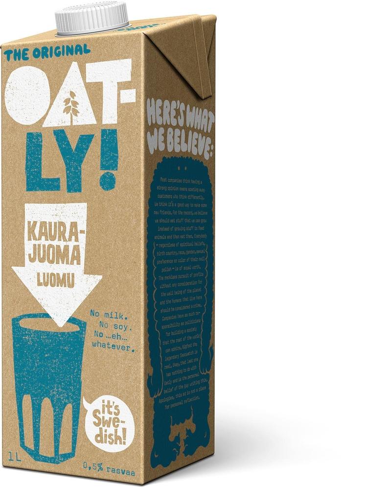 Oatly Kaurajuoma Luomu 1L