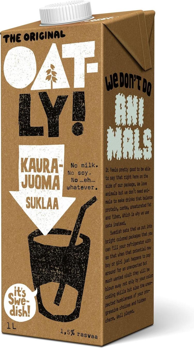 Oatly Kaurajuoma Suklaa 1L