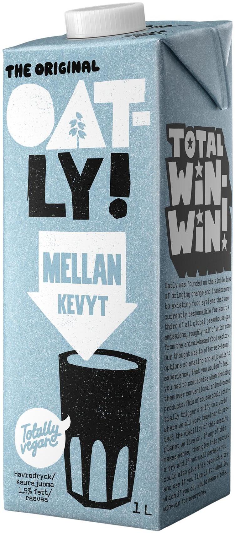 Oatly Kaurajuoma Kevyt 1L