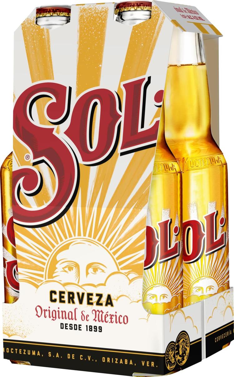 4 x Sol olut  4,5% 0,33 l
