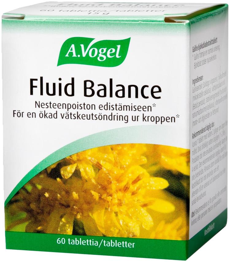 A.Vogel Fluid Balance 60 tablettia kultapiisku-koivunlehtiuutetabletti