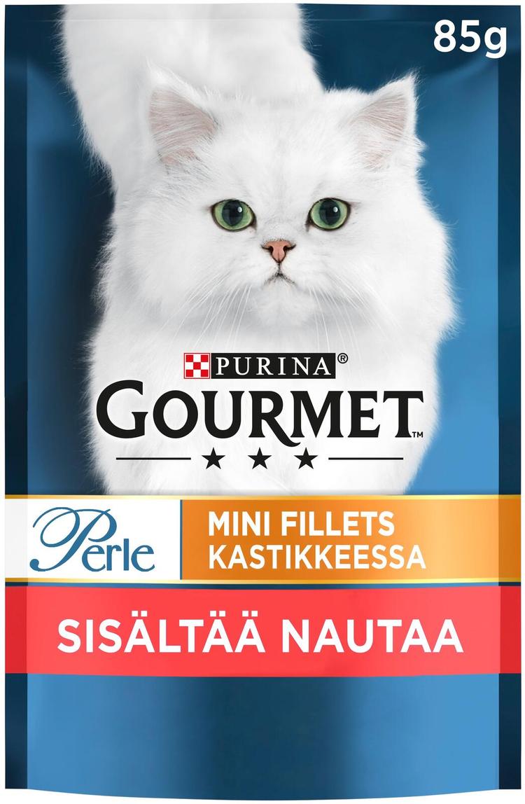 Gourmet 85g Perle Nautaa Mini Filets kastikkeessa kissanruoka