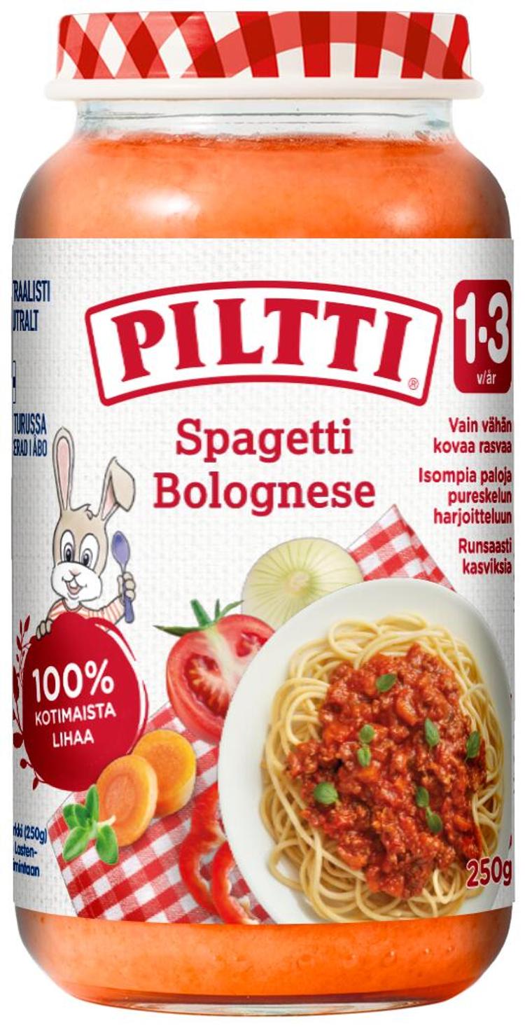 Piltti 250g Spagetti Bolognese lastenateria 1-3v