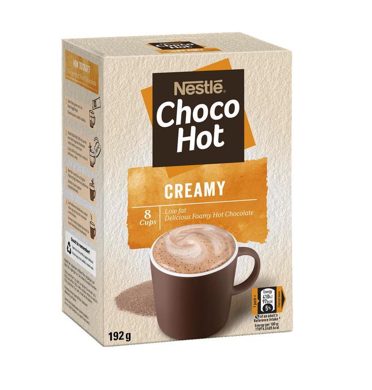 Nestlé 8kpl/192g Choco Hot Creamy maitokaakaojuomajauhe annospussi