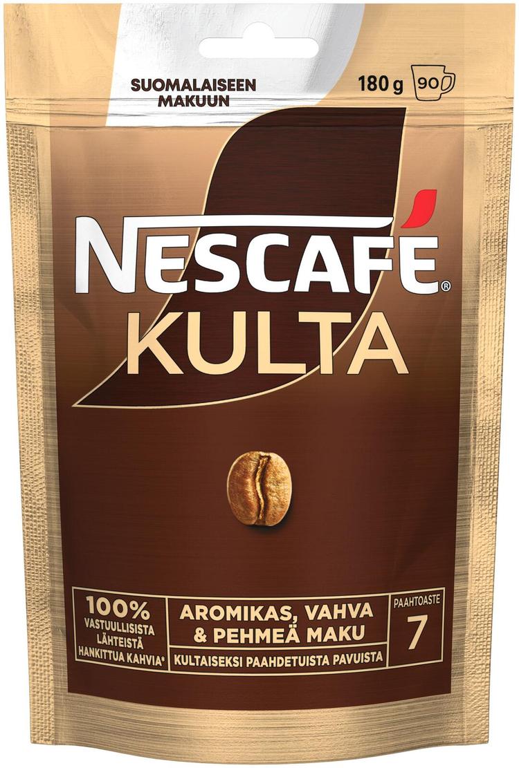 Nescafé Kulta 180g pikakahvi täyttöpussi