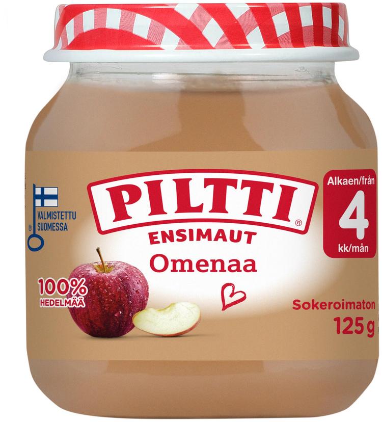 Piltti Ensimaut 125g Omenaa hedelmäsose 4kk