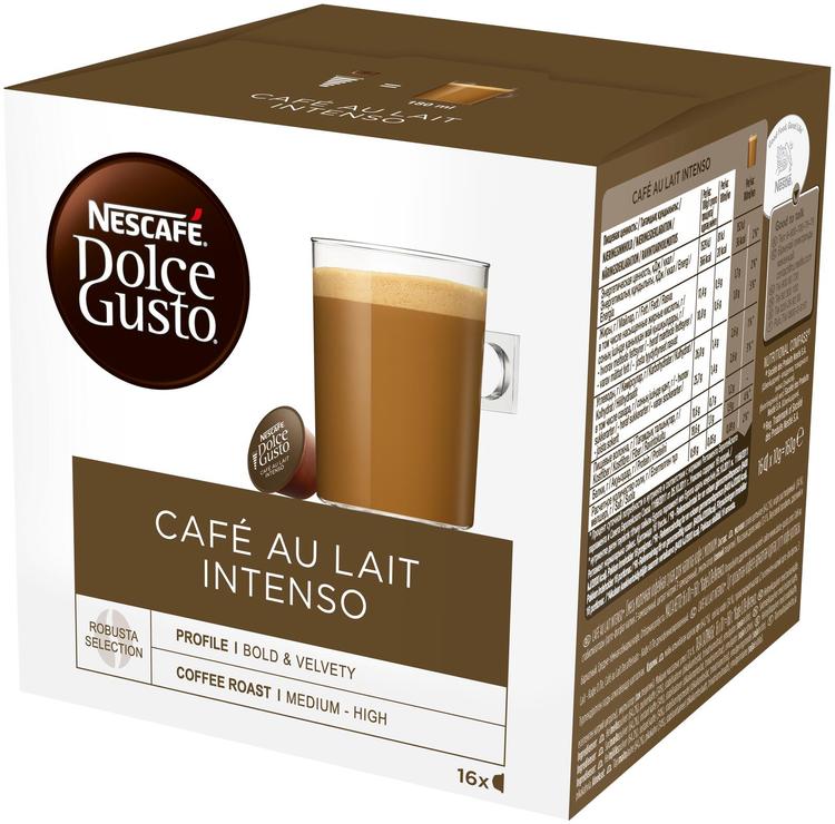 Nescafé Dolce Gusto 16kaps/160g Café au Lait Intenso maitokahvikapseli