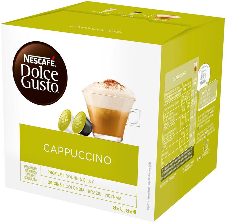 Nescafé Dolce Gusto 16kaps/186,4g Cappuccino maitokahvikapseli