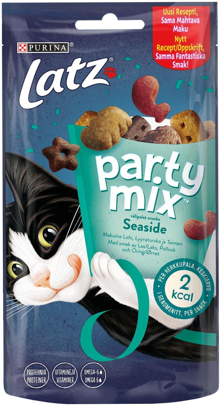 Latz 60g Party Mix snacks Seaside Mix Lohen, Seitin & Taimenen makuinen