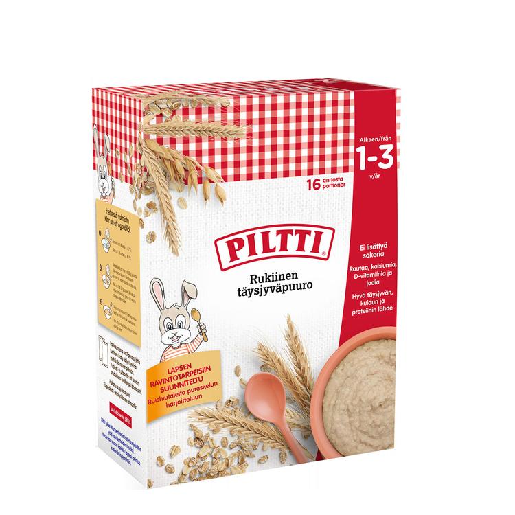 Piltti 2x240g rukiinen täysjyväpuurojauhe 1-3v