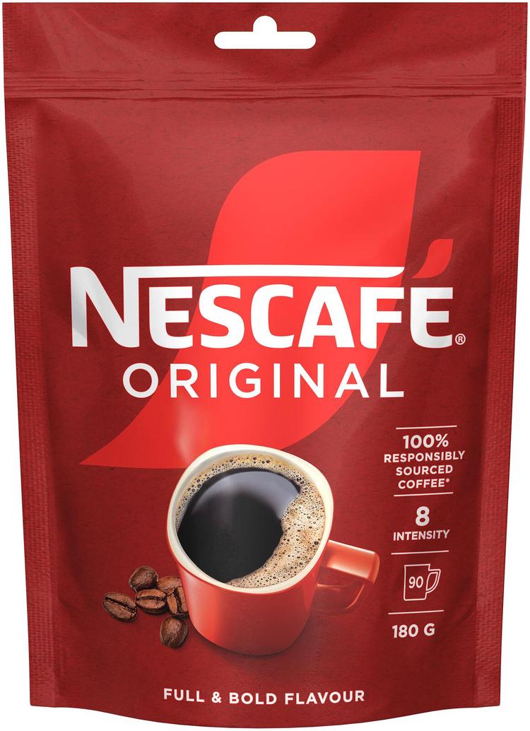 Nescafé Original 180g pikakahvi täyttöpussi