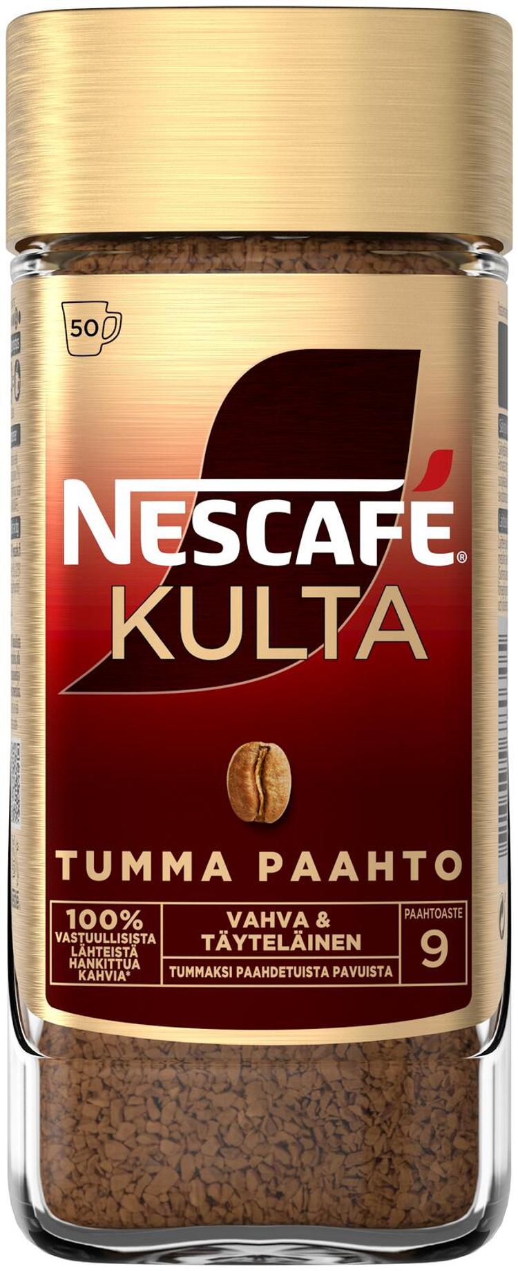 Nescafé Kulta 100g Tumma paahto pikakahvi purkki