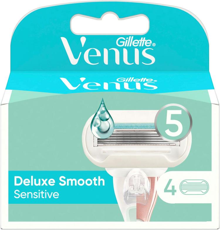 Gillette Venus Deluxe Smooth Sensitive 4kpl terä