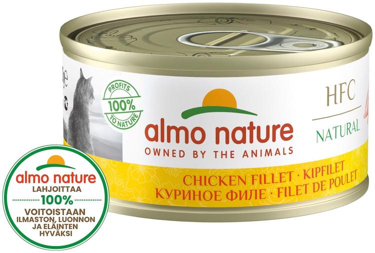 Almo Nature HFC Natural Kanafilee kissan täydennysravinto 70 g