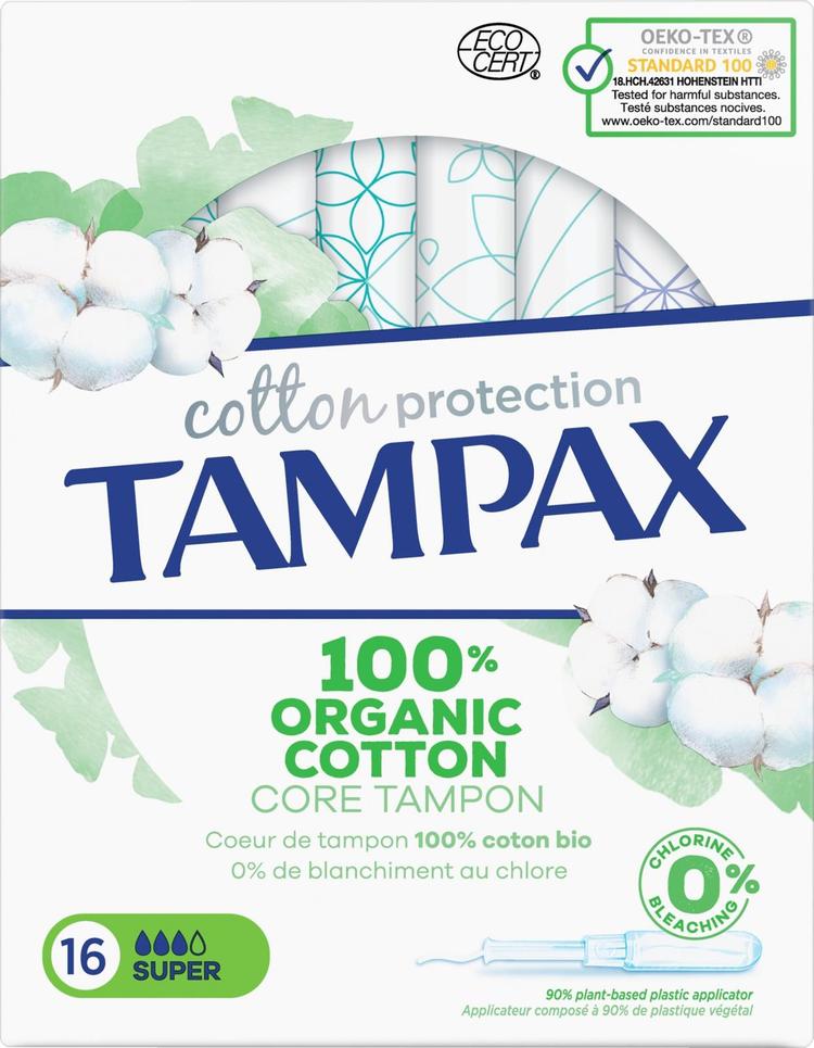 Tampax Organic Cotton Super tamponi 16kpl