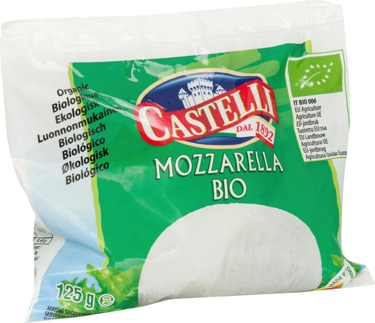 Castelli mozzarella luomu