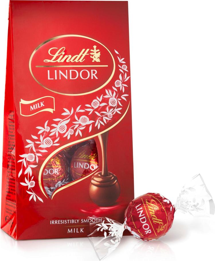 Lindt LINDOR Maito täyte maitosuklaakuula 137g