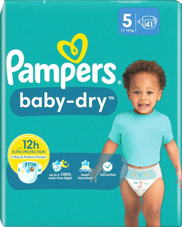 Pampers Baby Dry S5 11-16kg 41kpl vaippa