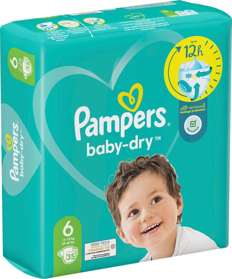 Pampers Baby Dry S6 13-18kg 35kpl vaippa