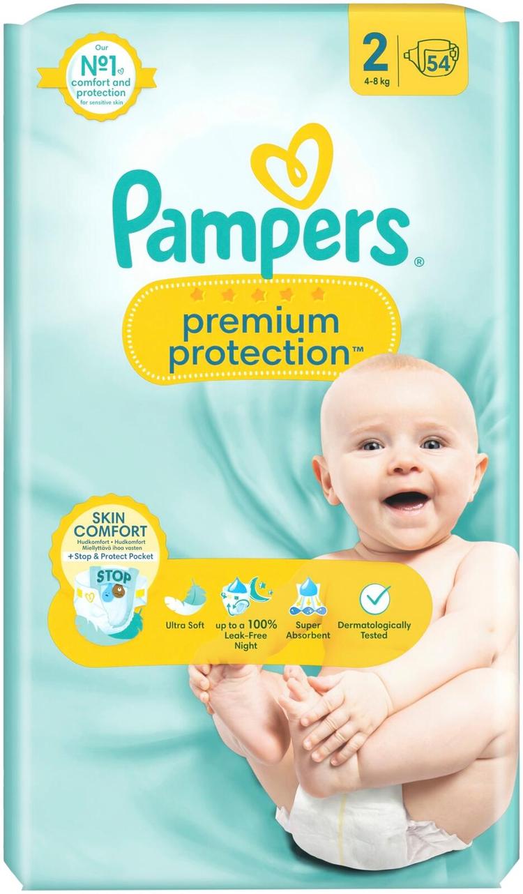 Pampers Premium Protection New Baby S2 4-8kg 54kpl vaippa