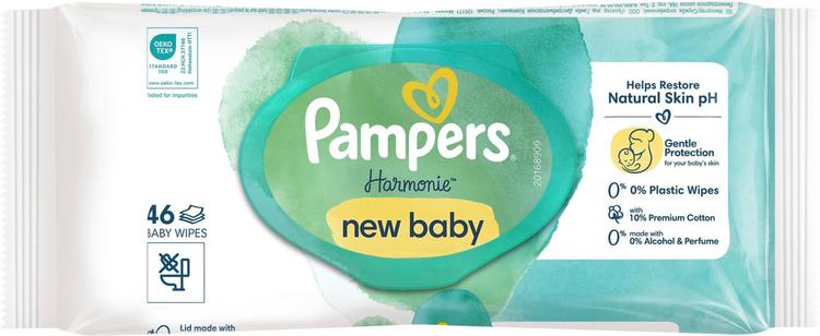 Pampers Harmonie new baby sis. aloe vera 46kpl puhdistuspyyhe