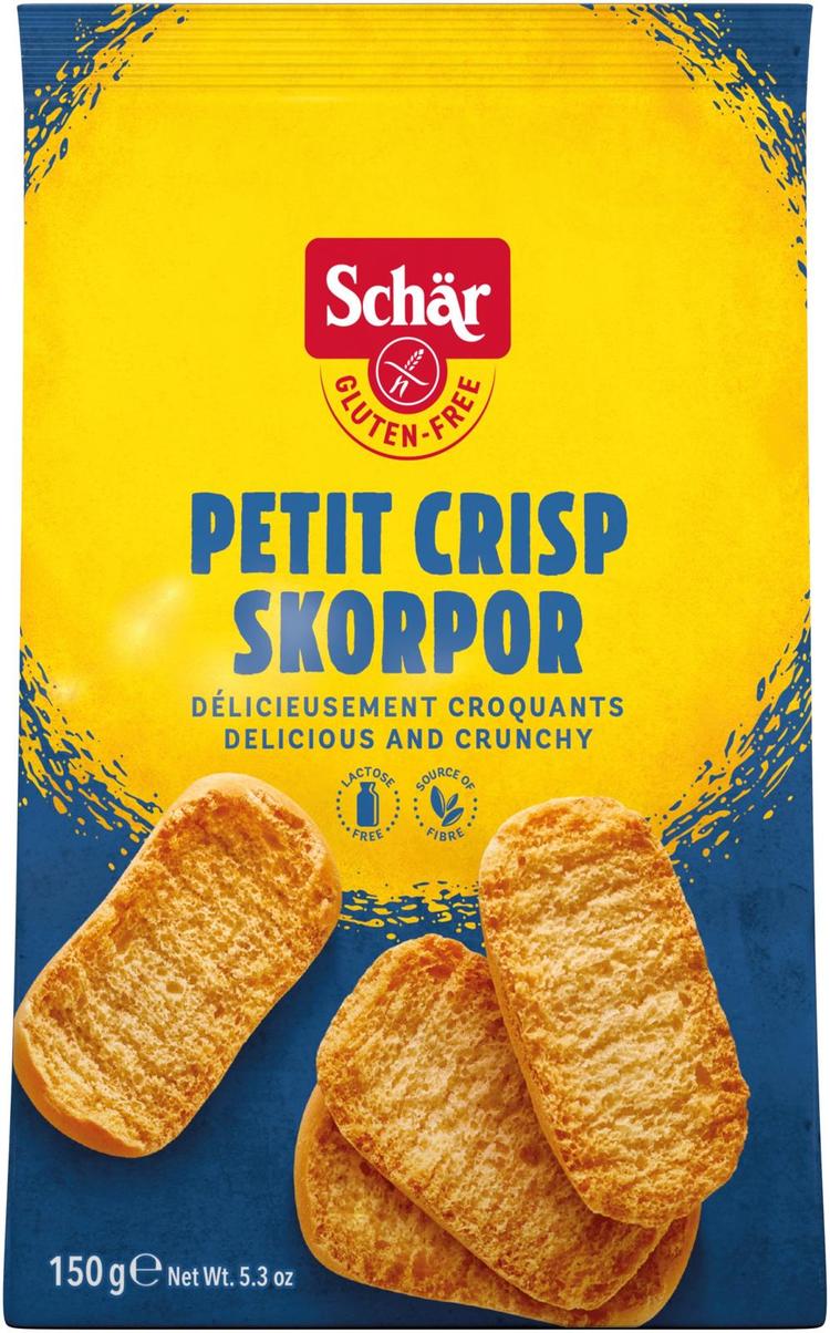 Schär Petit Crisp Skorpor 150g, Gluteeniton korppu