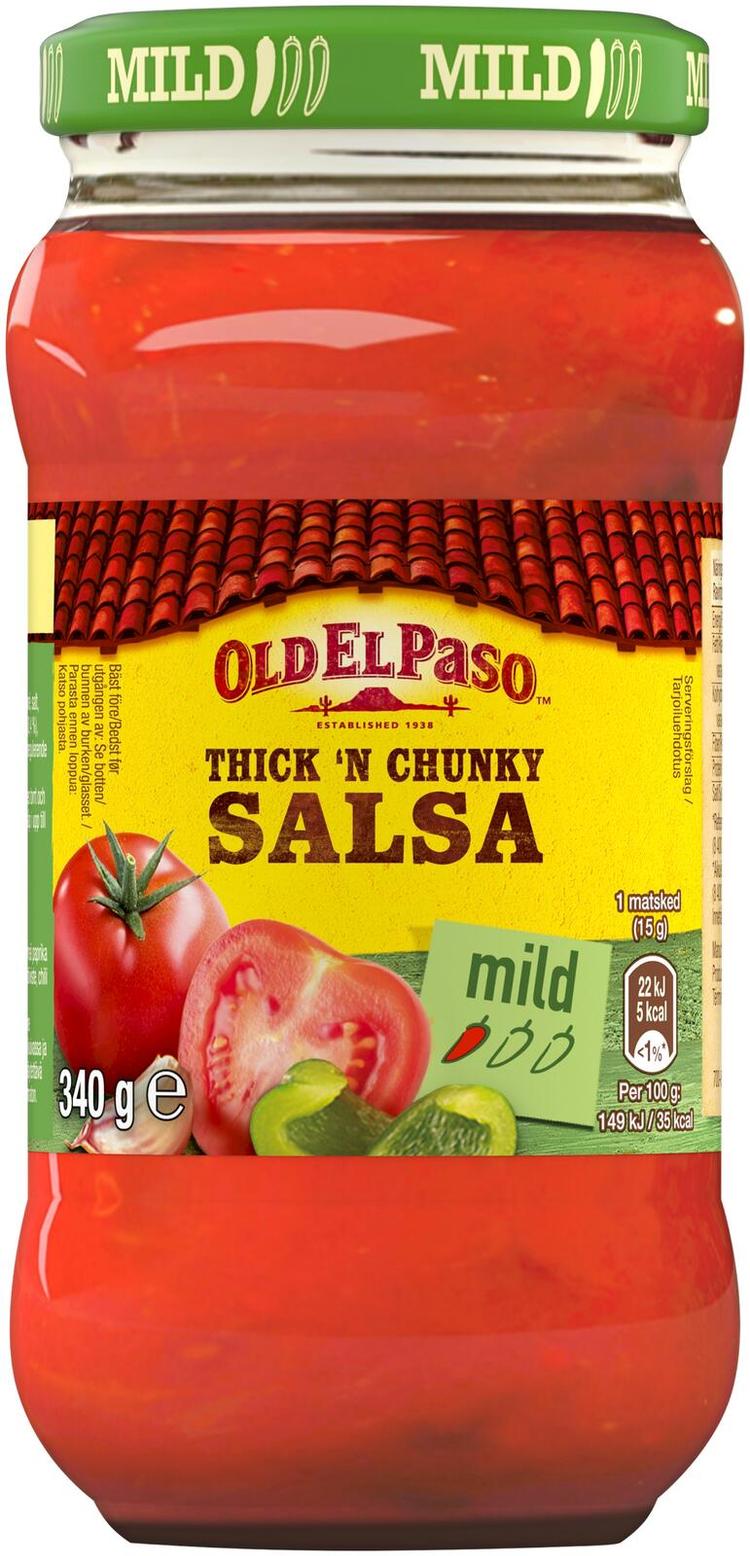 Old El Paso Thick And Chunky Salsa Mild 340g S Kaupat Ruoan Verkkokauppa