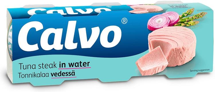 Calvo tonnikala vedessä 3x80/56g