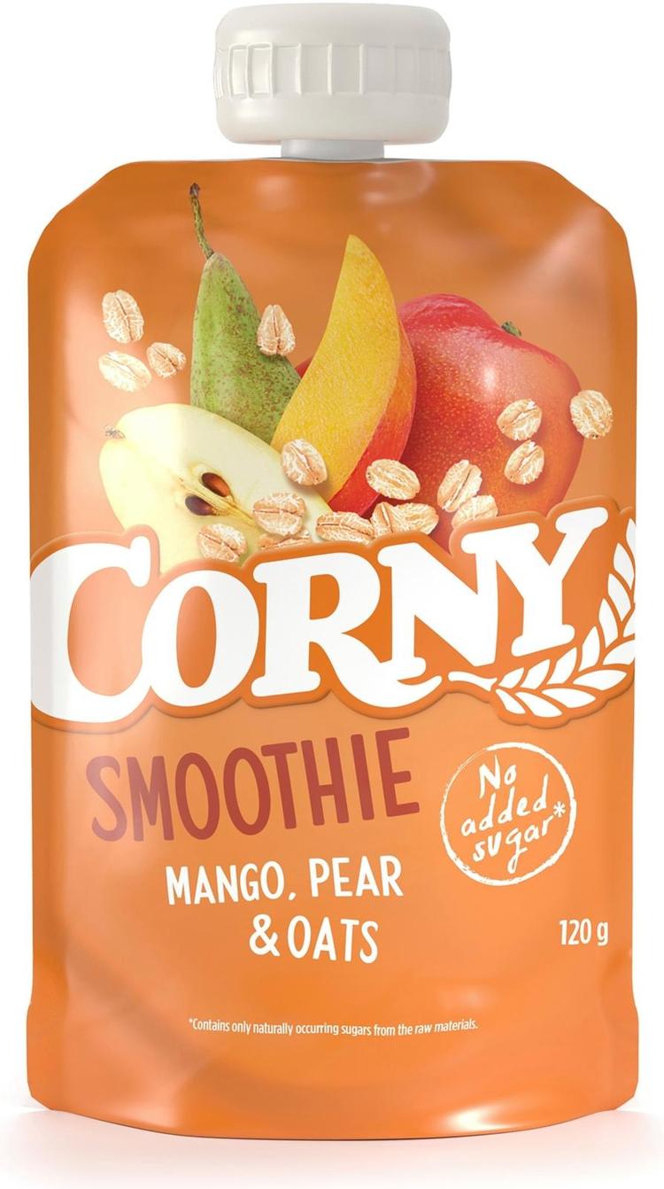 Corny Smoothie mango, päärynä & kaura hedelmäsmoothie 120g