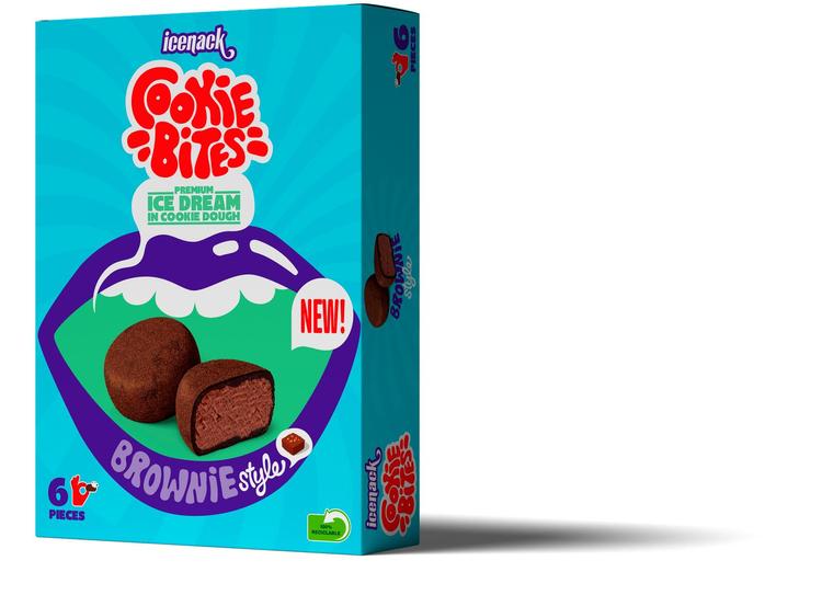 ICENACK Cookie Bites jäätelö 6x35g Brownie