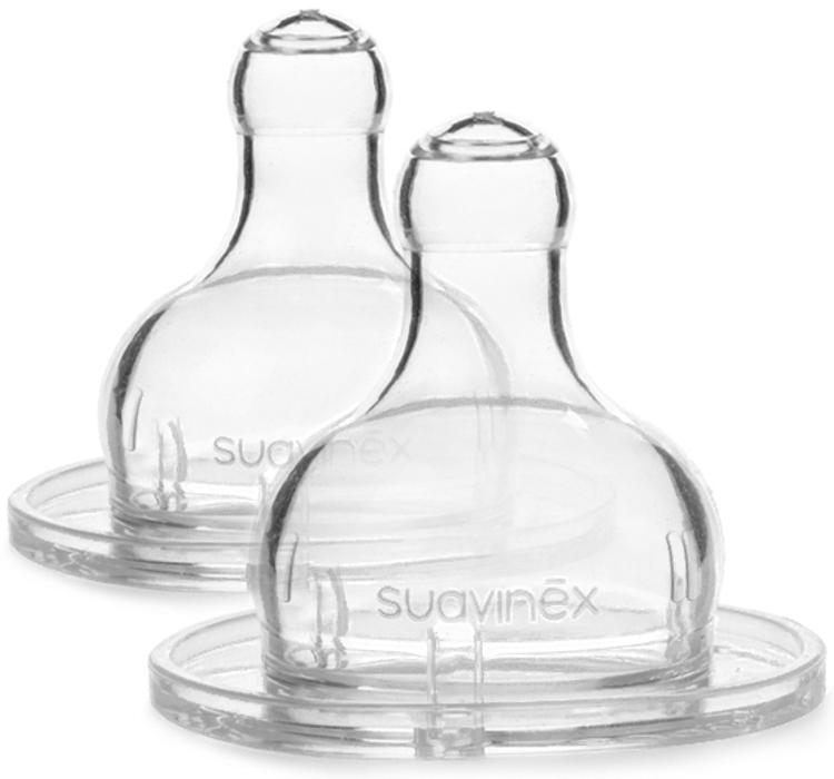 Suavinex silikoninen pullotutti Round 2 kpl