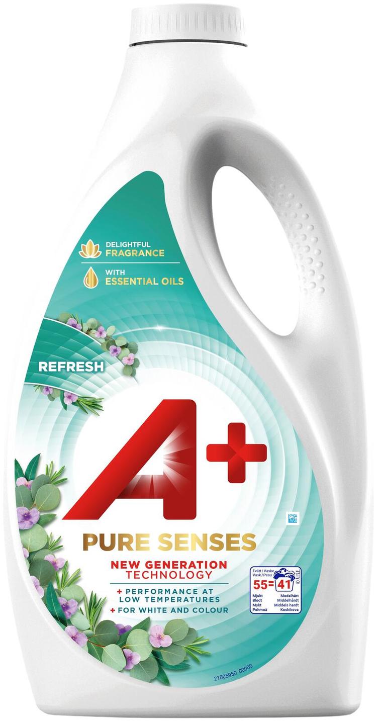 A+ Pure Senses Refresh pyykinpesuneste 2,475l