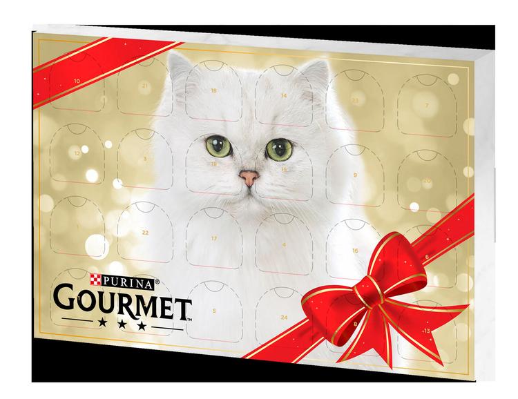 Gourmet Gold Joulukalenteri 24 x 85g 8 varianttia kissanruoka