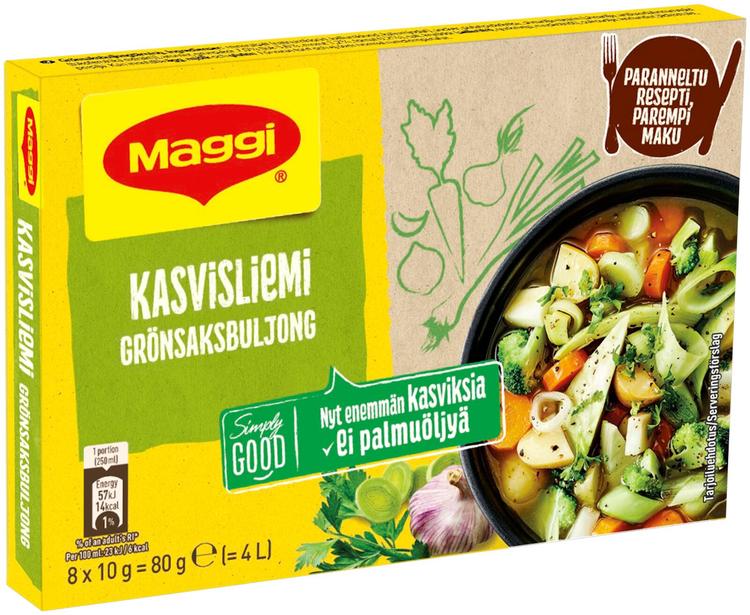 Maggi 80g Kasvisliemi 8 palaa