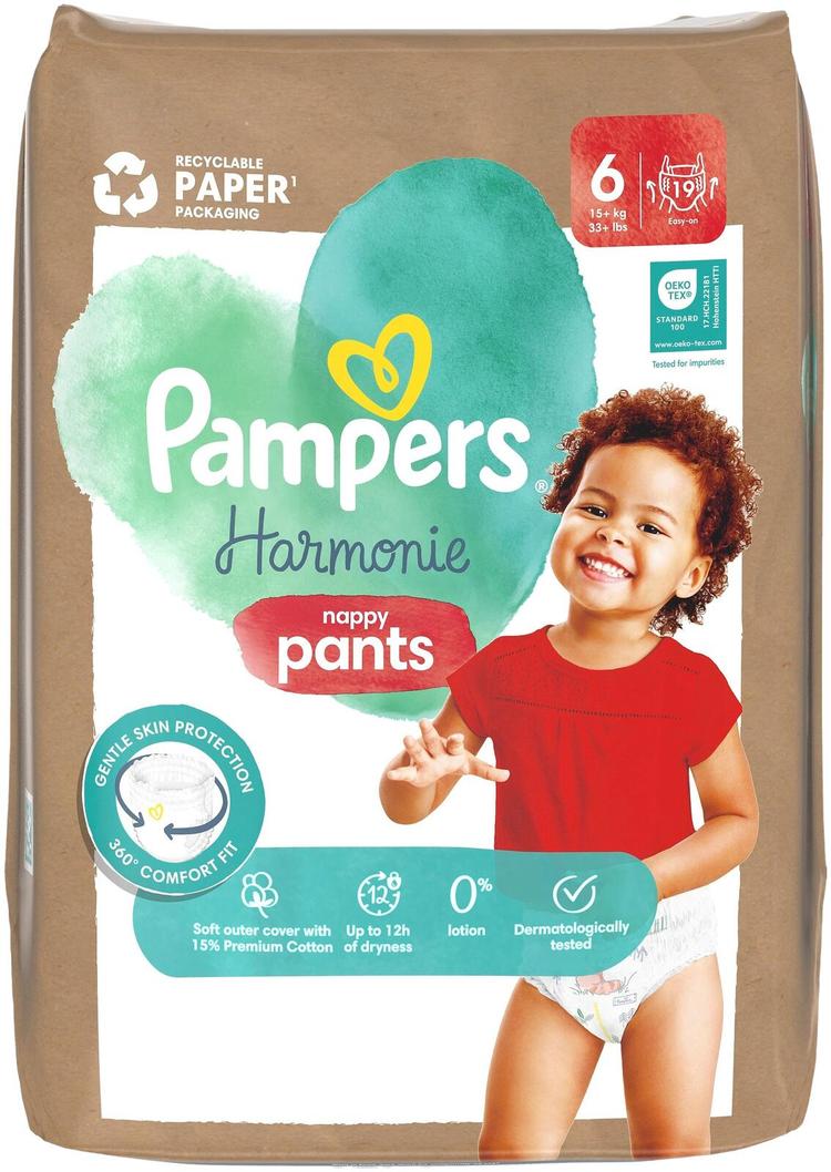 Pampers Harmonie nappy pants S6 15+kg 19 kpl vaippa