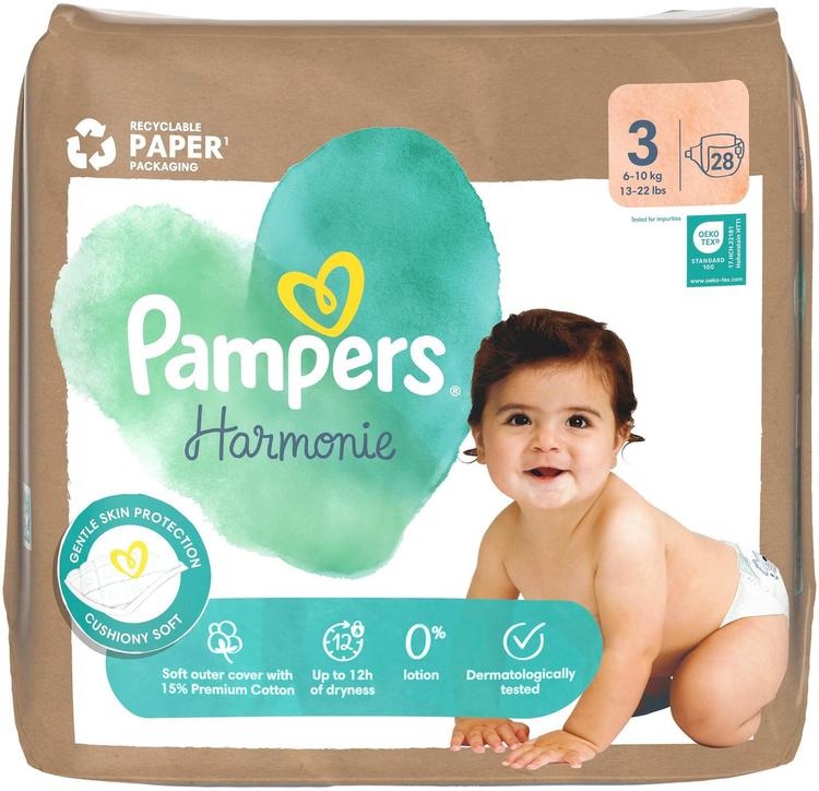 Pampers Harmonie S3 6-10 kg 28 kpl vaippa