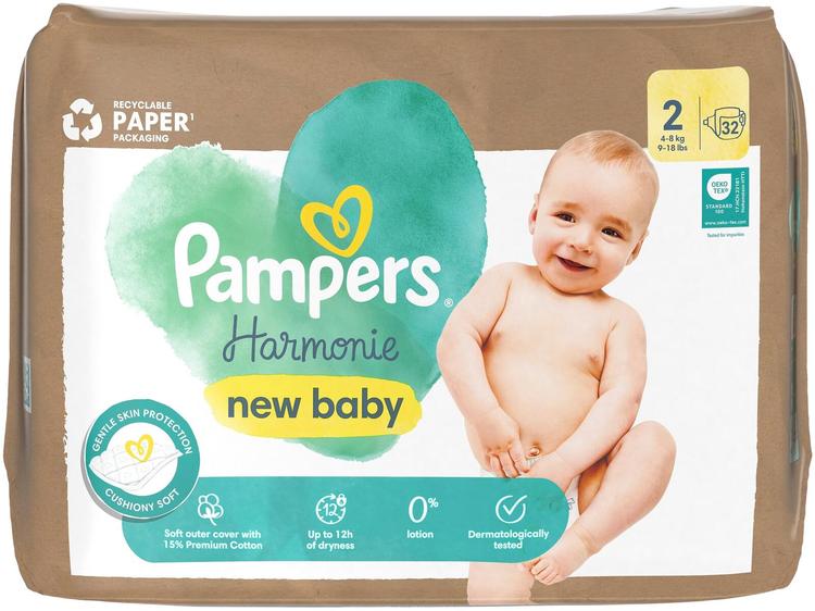 Pampers Harmonie new baby S2 4-8 kg 32 kpl vaippa