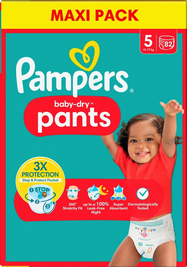 Pampers BabyDry Pants S5 12-17kg 82kpl vaippa