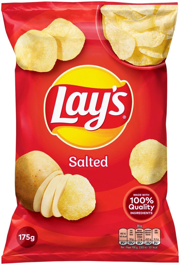 Lay's suolattu perunalastu 175g