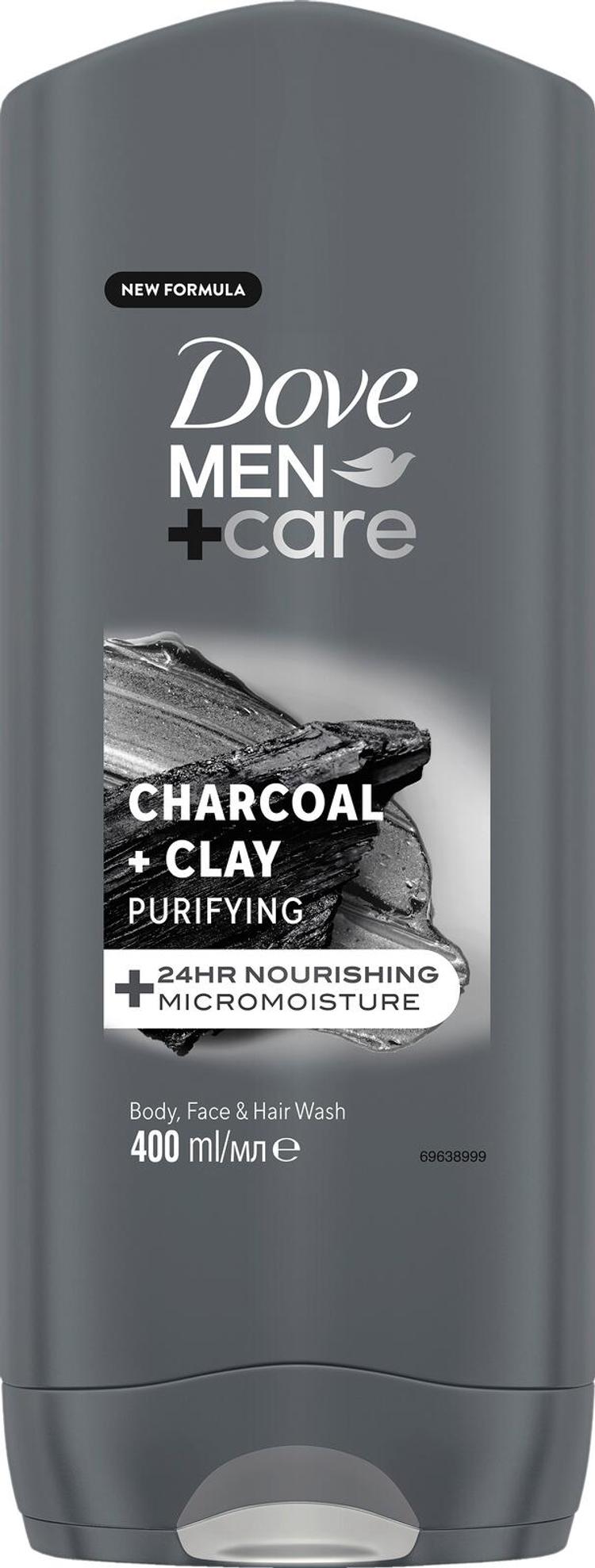 Dove Men+Care  Charcoal & Clay Suihkusaippua  Miehille   400 ml