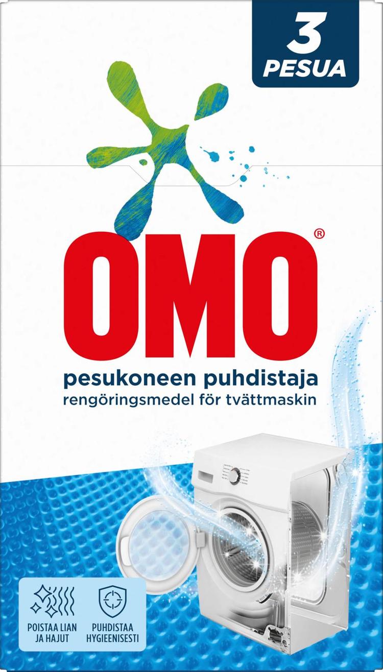 Omo Pesukoneenpuhdistaja 3x40g