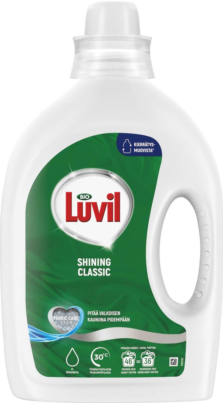 Bio Luvil Classic Pyykinpesuaine Valkoisille vaatteille 1.84 L 46 pesua