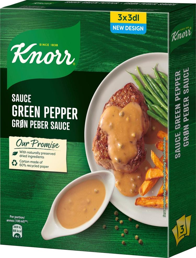 Knorr Viherpippurikastike Kastikeaines 3x22g