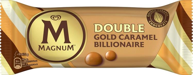 Magnum Double Gold Caramel Billionaire Jäätelö 85ml/71g