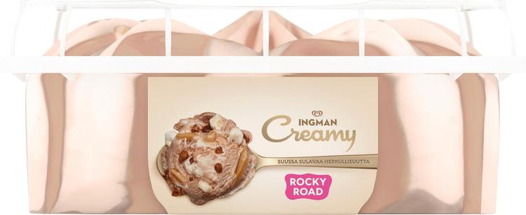 Ingman Creamy  Rocky Road Jäätelö 850ml/453g