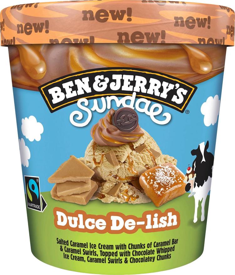 Ben & Jerry's Sundae Dulce De-Lish Jäätelö 427ml/350g