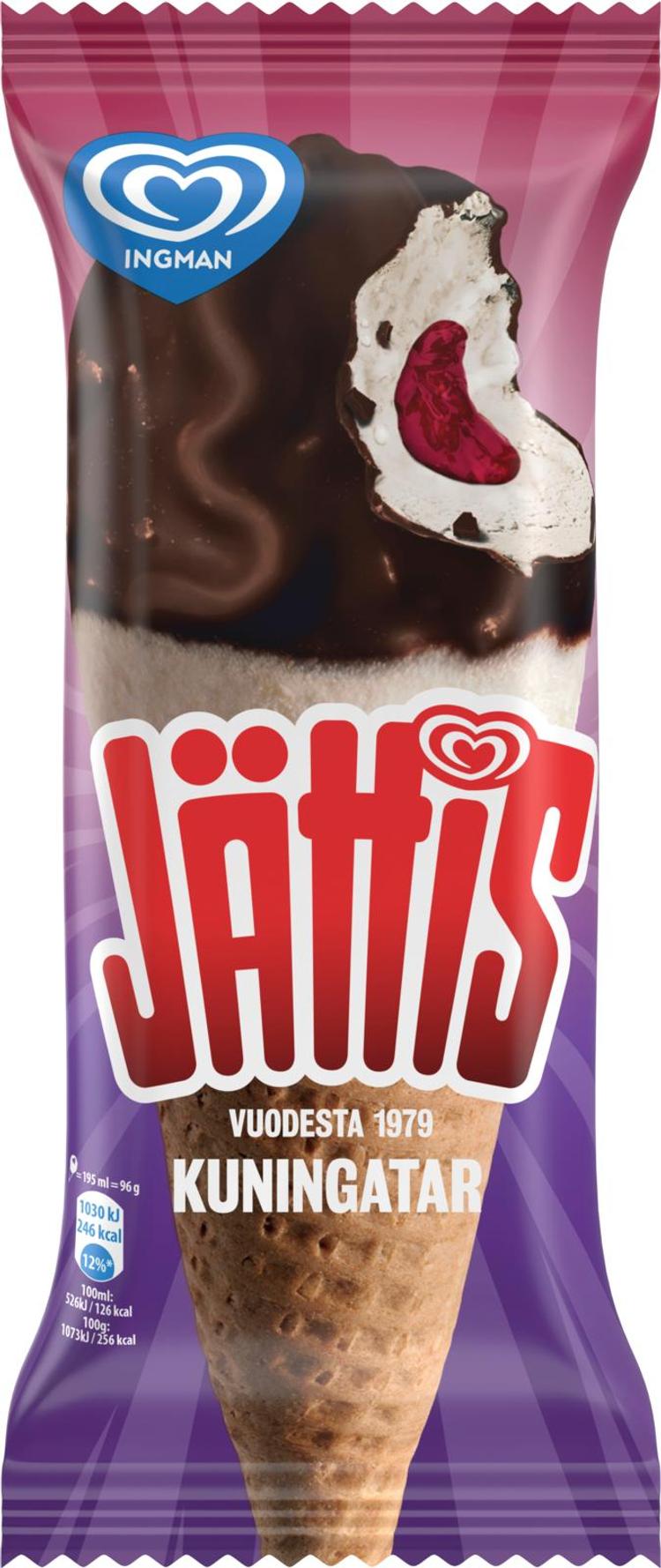 Jättis Kuningatar Jäätelötuutti 195ml/96g